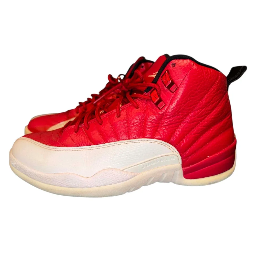 Air‎ Jordan 12 Retro Gym Red White Mens Basketball Shoes 130690-600 Size 9.5